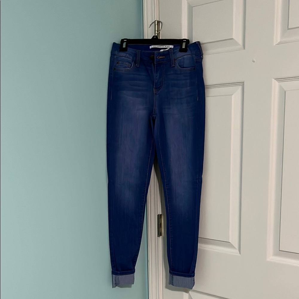 Celebrity Pink Blue Skinny Jeans High-Rise